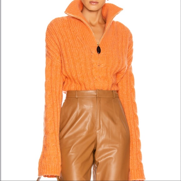 nanushka eria cable knit sweater